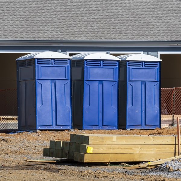 what is the expected delivery and pickup timeframe for the portable toilets in Brookmont MD